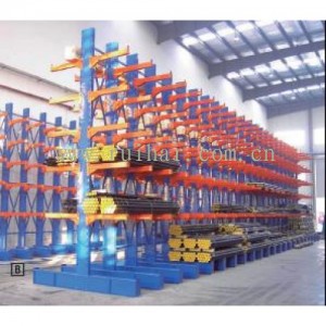 重型懸臂貨架 立柱高度3500,雙面6層，帶底座