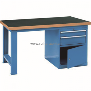 重型工作臺(tái)高分子桌板帶兩抽單門柜，GF1500-C，GF1800-C，GF2000-C