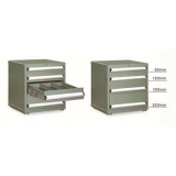 雙軌工具柜580×525×665mm(四個抽屜) 綠色，F(xiàn)C-665N