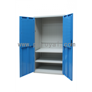 雙門(mén)三層鋼制置物柜1000×500×1800mm(100kg/層)帶方孔掛板，ZWG-1050